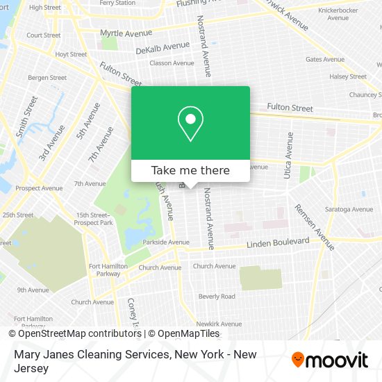 Mary Janes Cleaning Services map