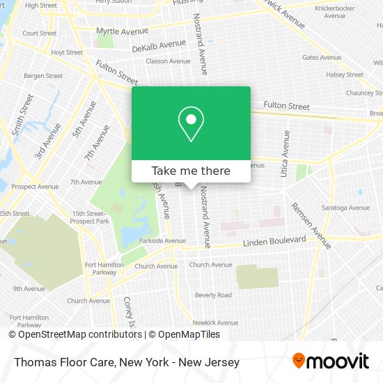 Thomas Floor Care map