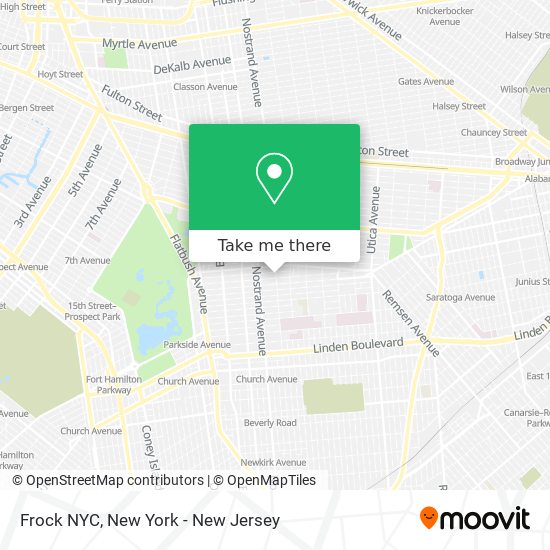 Frock NYC map