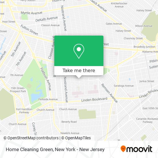 Mapa de Home Cleaning Green