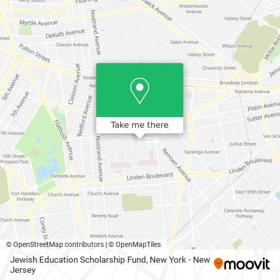 Jewish Education Scholarship Fund map