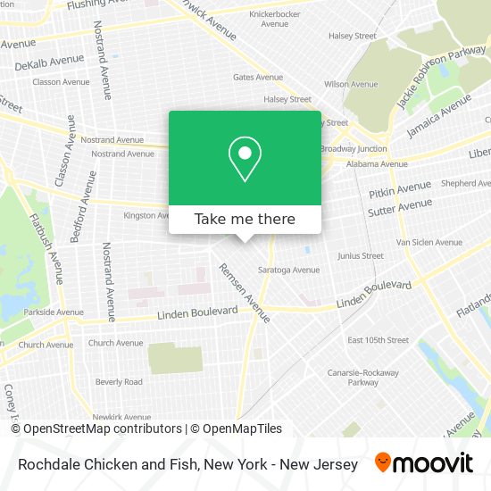 Rochdale Chicken and Fish map