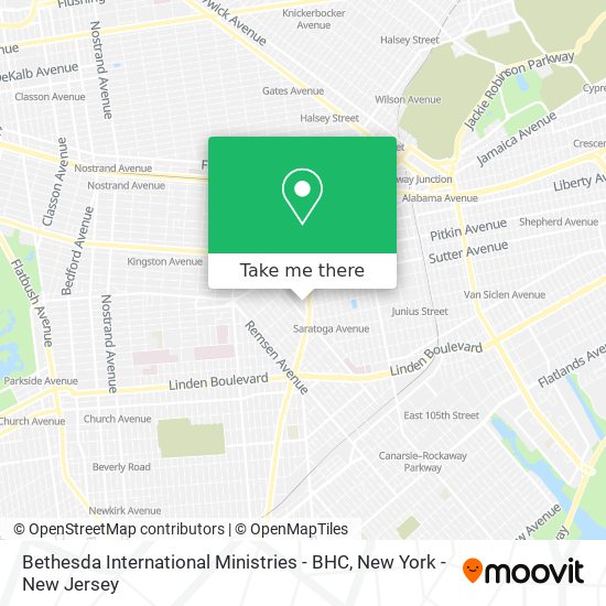 Bethesda International Ministries - BHC map