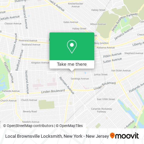 Local Brownsville Locksmith map