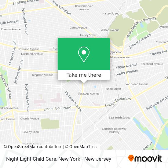 Night Light Child Care map