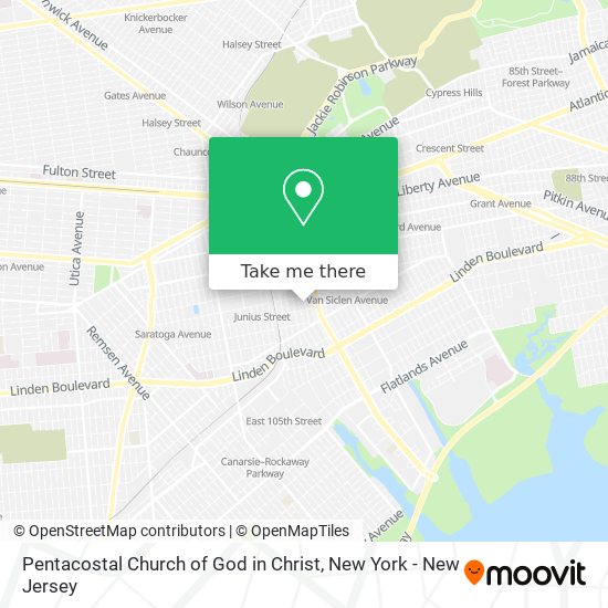 Mapa de Pentacostal Church of God in Christ