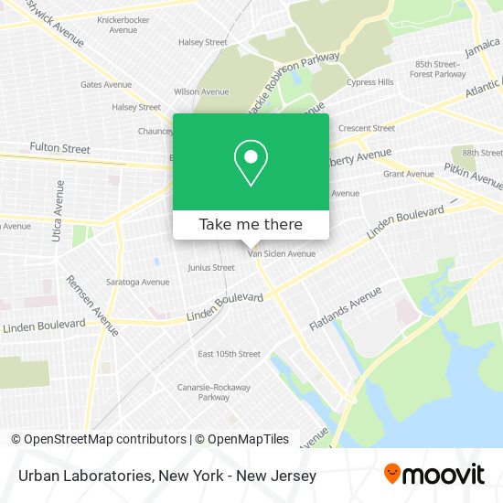 Urban Laboratories map