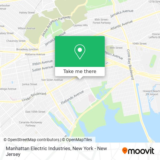 Mapa de Manhattan Electric Industries