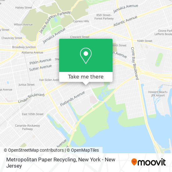 Mapa de Metropolitan Paper Recycling