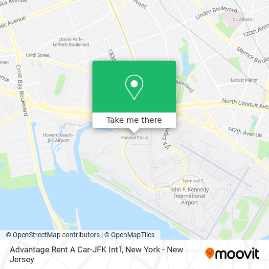 Mapa de Advantage Rent A Car-JFK Int'l