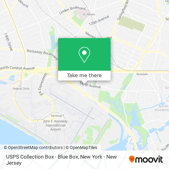 USPS Collection Box - Blue Box map