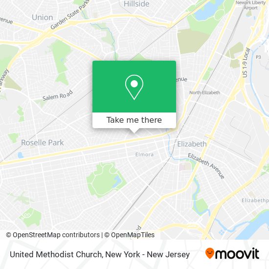 Mapa de United Methodist Church