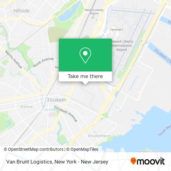 Van Brunt Logistics map