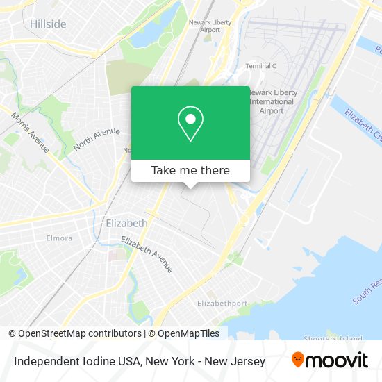 Mapa de Independent Iodine USA