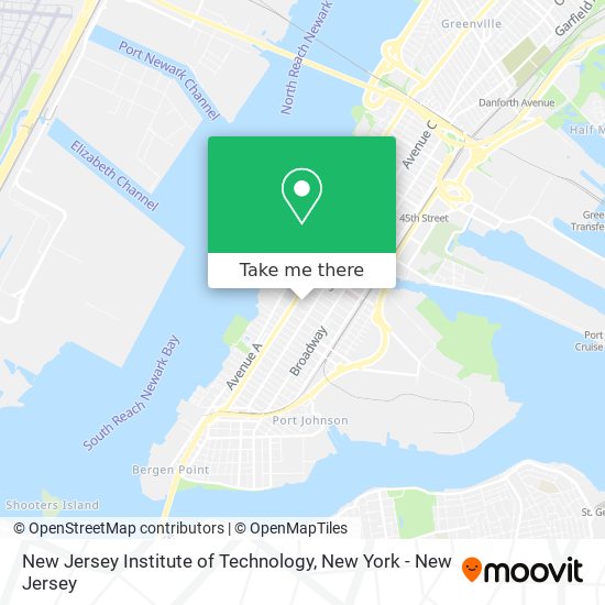 Mapa de New Jersey Institute of Technology