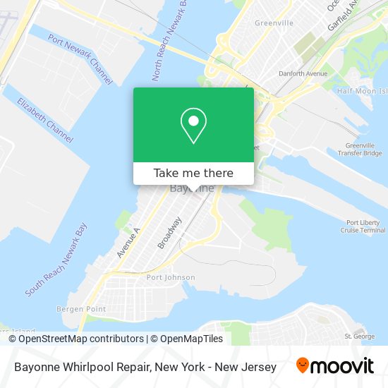 Bayonne Whirlpool Repair map