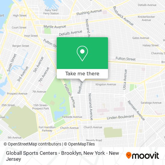 Globall Sports Centers - Brooklyn map