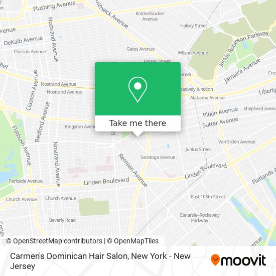 Mapa de Carmen's Dominican Hair Salon