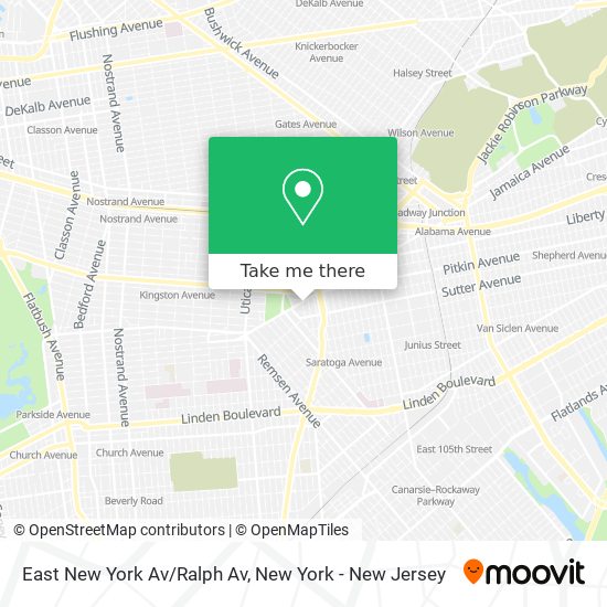 East New York Av/Ralph Av map