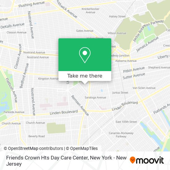 Friends Crown Hts Day Care Center map
