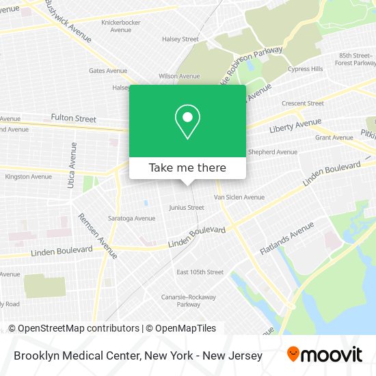 Mapa de Brooklyn Medical Center