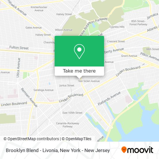 Brooklyn Blend - Livonia map