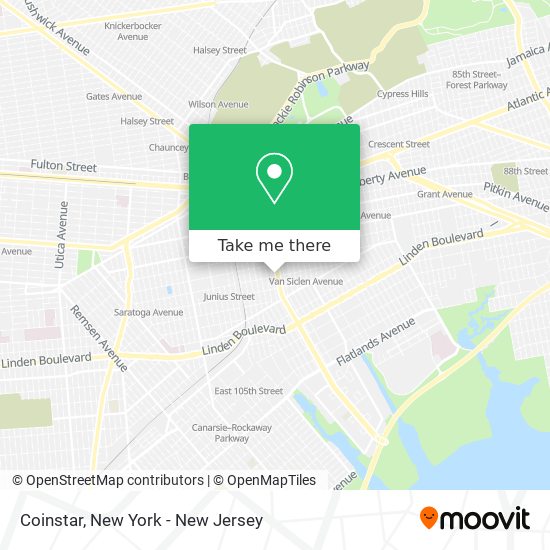 Coinstar map