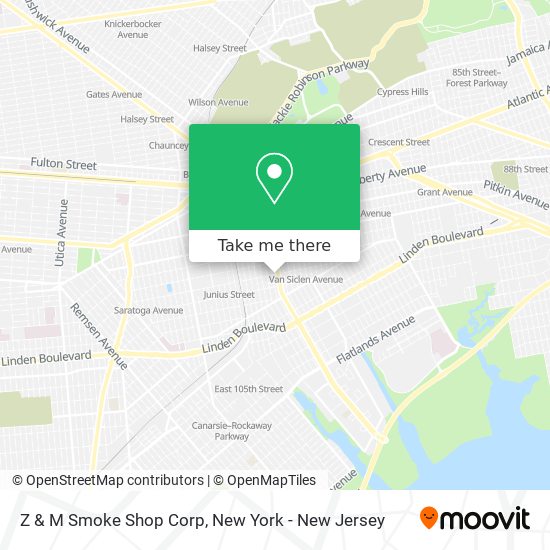 Mapa de Z & M Smoke Shop Corp