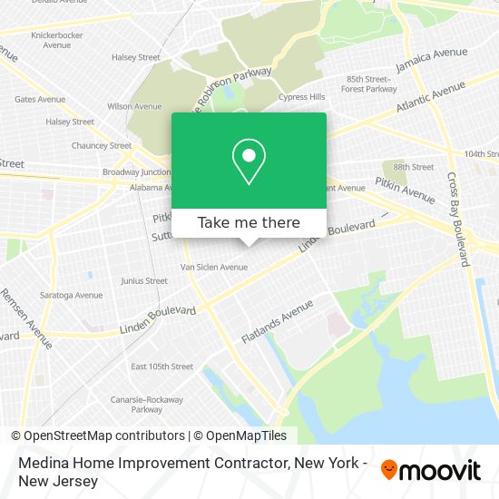 Medina Home Improvement Contractor map