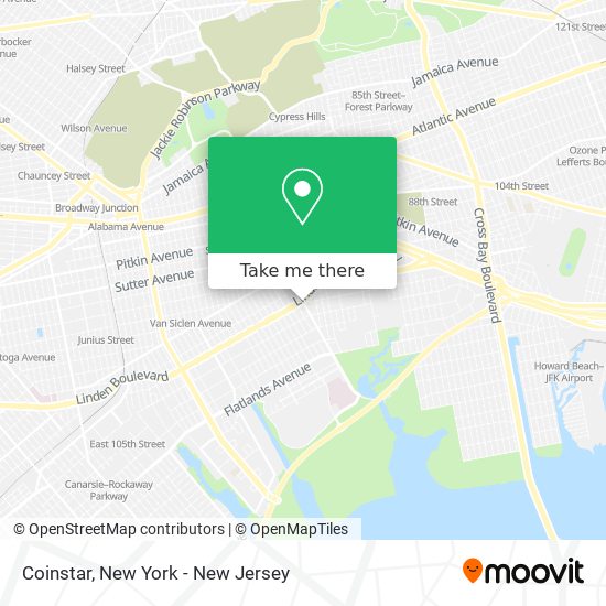 Coinstar map