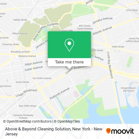 Mapa de Above & Beyond Cleaning Solution