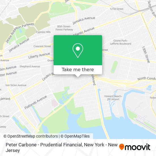 Mapa de Peter Carbone - Prudential Financial