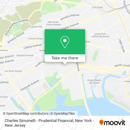 Charles Simonelli - Prudential Financial map