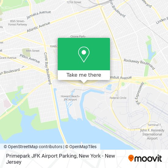 Primepark JFK Airport Parking map