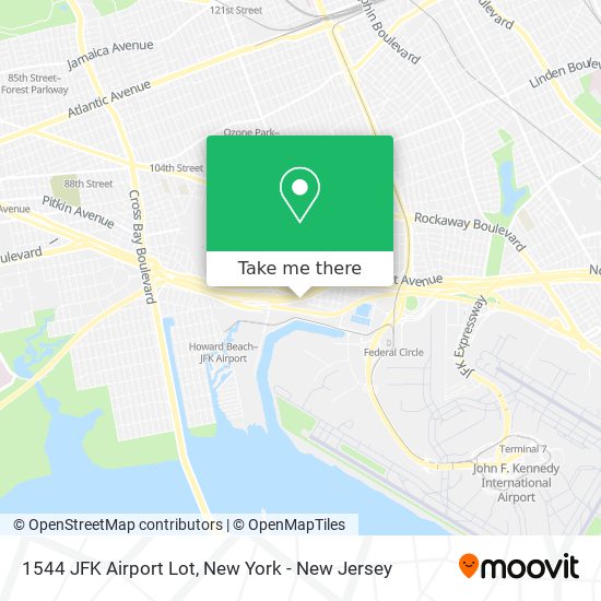 Mapa de 1544 JFK Airport Lot