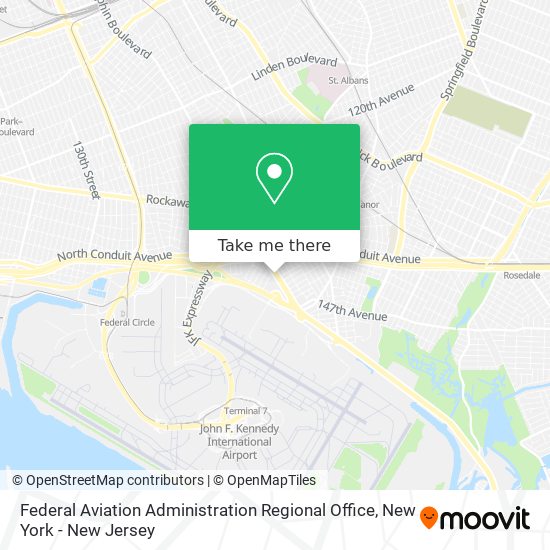 Mapa de Federal Aviation Administration Regional Office