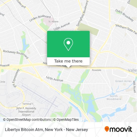 Mapa de Libertyx Bitcoin Atm