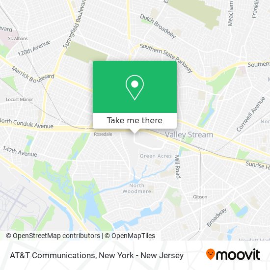 AT&T Communications map