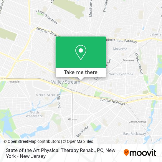 State of the Art Physical Therapy Rehab., PC map