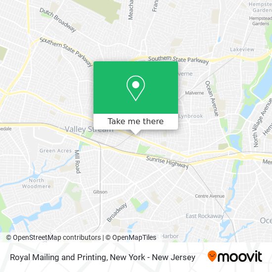 Royal Mailing and Printing map