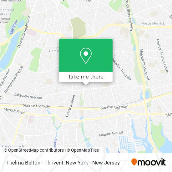 Thelma Belton - Thrivent map