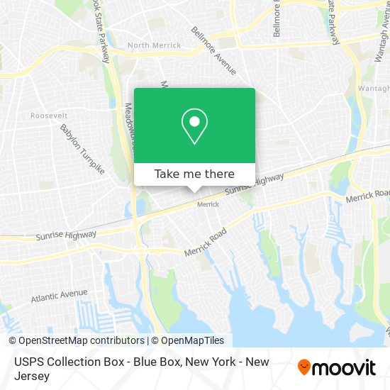 USPS Collection Box - Blue Box map