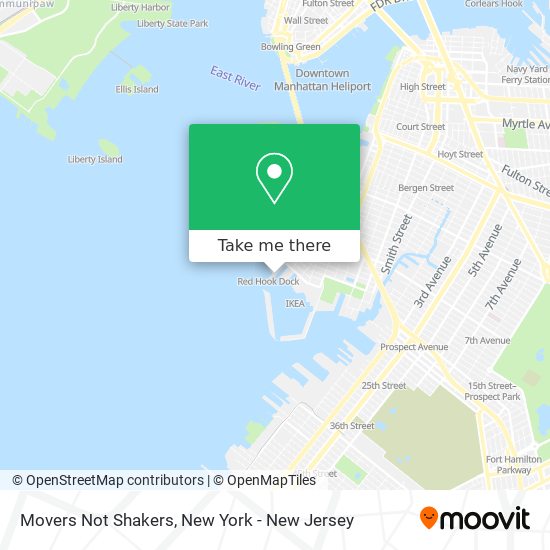 Movers Not Shakers map