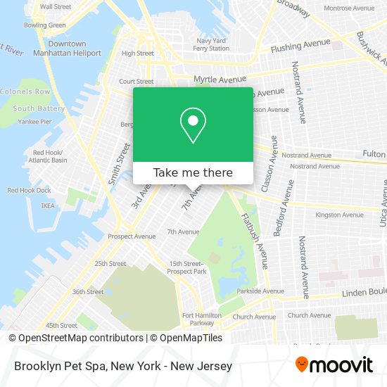 Brooklyn Pet Spa map