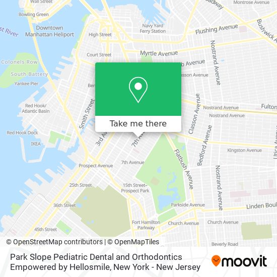 Mapa de Park Slope Pediatric Dental and Orthodontics Empowered by Hellosmile