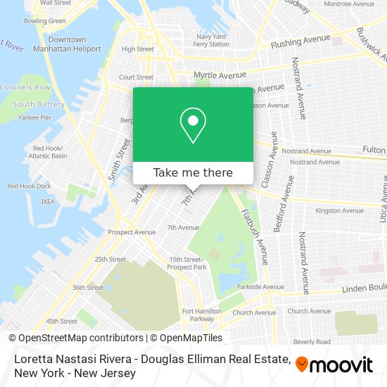 Mapa de Loretta Nastasi Rivera - Douglas Elliman Real Estate