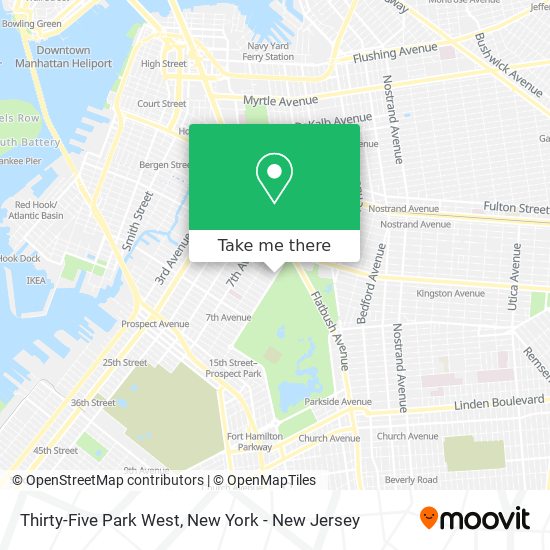 Mapa de Thirty-Five Park West