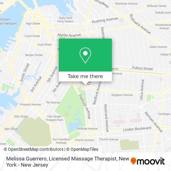 Melissa Guerrero, Licensed Massage Therapist map