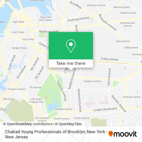 Mapa de Chabad Young Professionals of Brooklyn