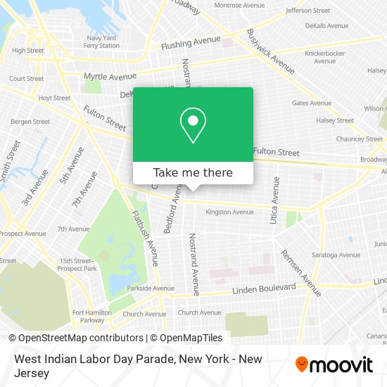 Mapa de West Indian Labor Day Parade